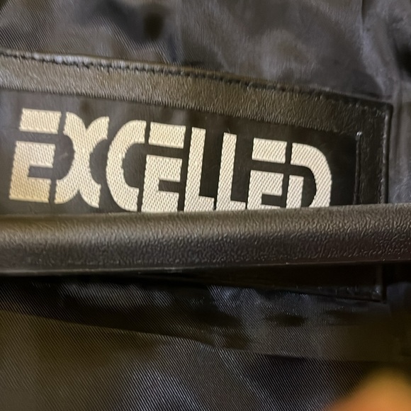 Budweiser Excelled Black Leather Racing Jacket Size Large - Picture 6 of 7